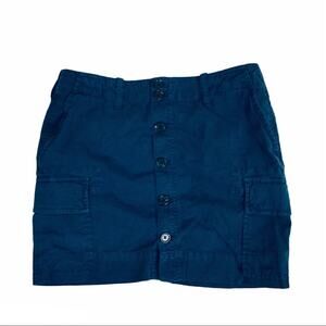 Martin + Osa Steel Blue Corduroy Skirt Size 0